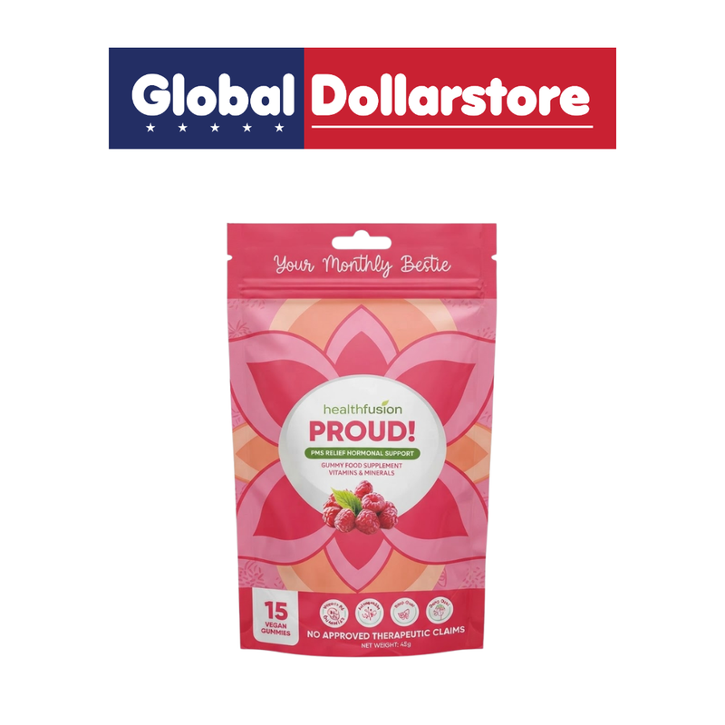 HealthFusion Proud Gummies 30g in a convenient chewable format, packaged for easy daily use as part of a personal wellness routine.