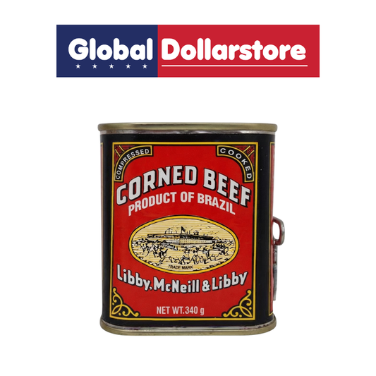 Libby's McNeill & Libby Corned Beef can featuring savory seasoned beef in convenient canned packaging, ideal for quick and satisfying meals.