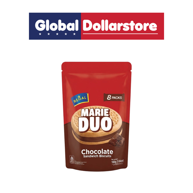 Marie Duo Chocolate Pouch filled with delicious chocolate-flavored snacks in convenient portable packaging, featuring distinctive Marie Duo branding.