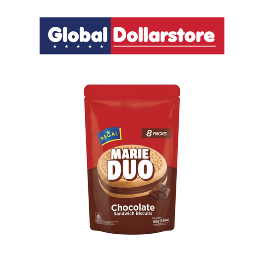 Marie Duo Chocolate Pouch filled with delicious chocolate-flavored snacks in convenient portable packaging, featuring distinctive Marie Duo branding.