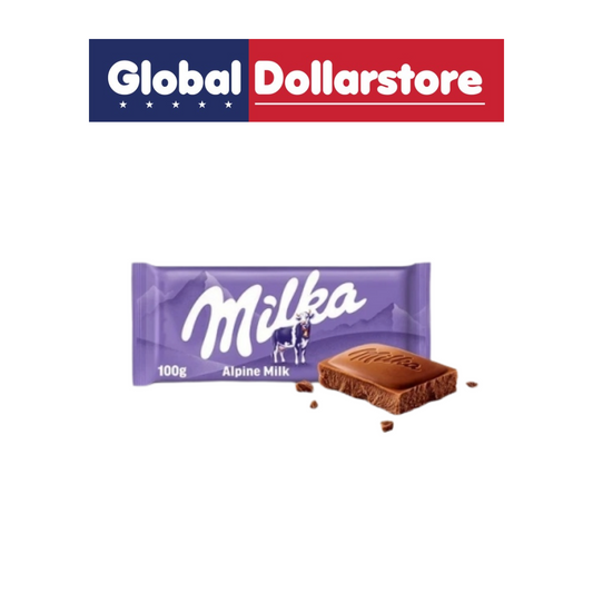 Milka Alpine Chocolate brings smooth, creamy indulgence to your everyday moment. Crafted with premium Alpine milk chocolate, each bar melts delightfully on your tongue with a rich, velvety texture that chocolate lovers cherish. Perfect for personal enjoyment, sharing with loved ones, or adding to your pantry staples. Discover the taste of Alpine tradition in every bite.