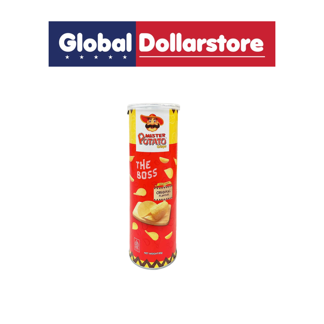 Crispy, golden potato chips with that classic savory flavor you crave. Mister Potato Chips Original delivers satisfying crunch in every bite, made from quality potatoes and light seasoning. Perfect for snacking straight from the bag or pairing with your favorite dips and meals. Great for on-the-go snacking, parties, or everyday enjoyment. Stock up and taste the difference.