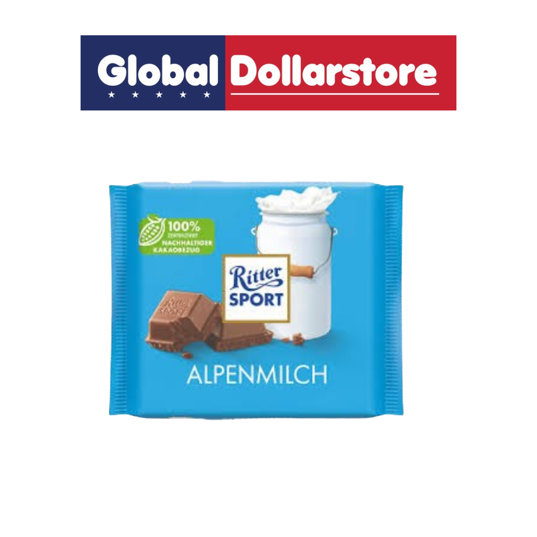 Indulge in the creamy richness of Ritter Sport Alpine Milk Chocolate, a premium treat crafted for chocolate lovers who appreciate quality and taste. This smooth milk chocolate combines luscious cocoa with a velvety texture that melts beautifully on your palate. Perfect for personal enjoyment or sharing with friends and family, each piece delivers a moment of pure chocolate bliss. A classic favorite that brings joy to any occasion.