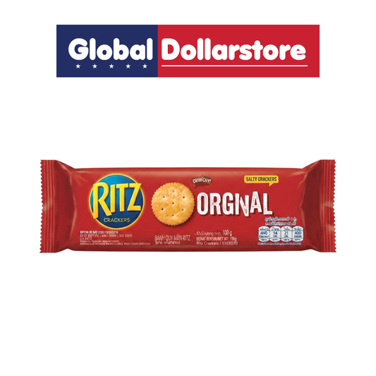 Ritz Crackers featuring light, crispy, and buttery crackers with a classic savory flavor, perfect for snacking, pairing with cheese and spreads, serving with meals, or enjoying anytime.