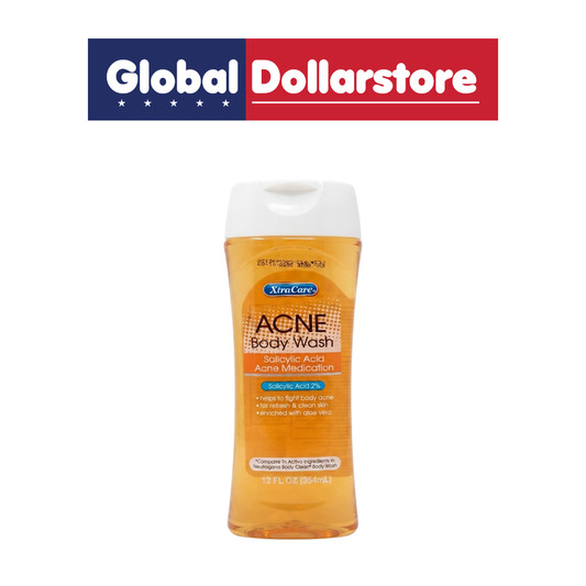 Xtra Care Acne Body Wash formulated for acne-prone body skin, providing a cleansing wash that helps remove excess oil and impurities for a refreshed feel.