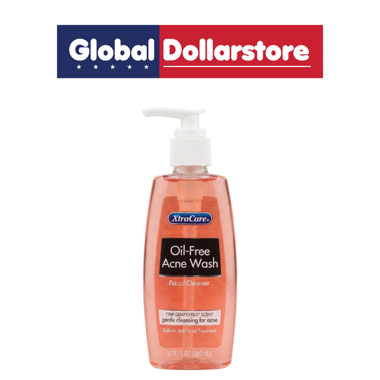 Xtra Care Acne Wash Pink Grapefruit featuring a refreshing pink grapefruit formula designed to cleanse the skin and help remove excess oil and impurities, leaving the face feeling fresh and clean.