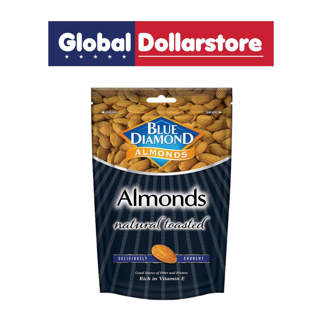 BLUE DIAMOND NATURAL TOASTED ALMONDS 150G/12